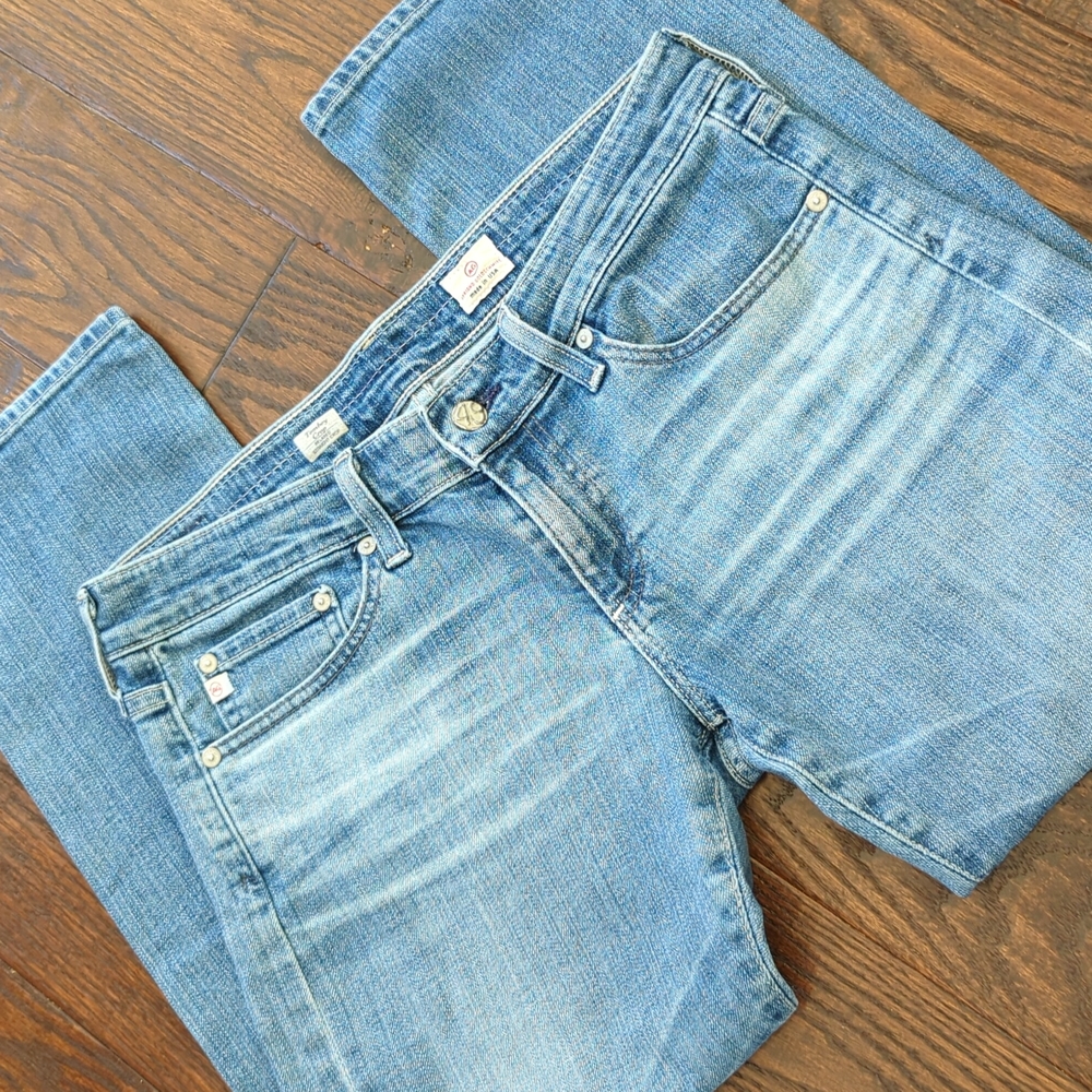 AG I The Tomboy Relaxed Straight Crop Denim Jeans, 28-runs a bit large.